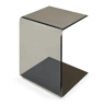 Mesa de apoio Trölmapilu em forma de C vidro 60x40x40cm - Cinzento escuro en.casa