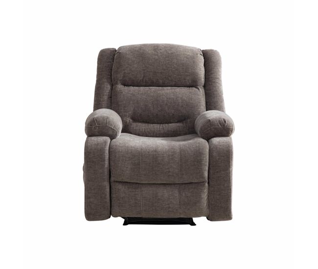 Sillón relax eléctrico multifunción - función de masaje eléctrico y calor, respaldo y reposapiés ajustables manualmente, bolsillos laterales de
