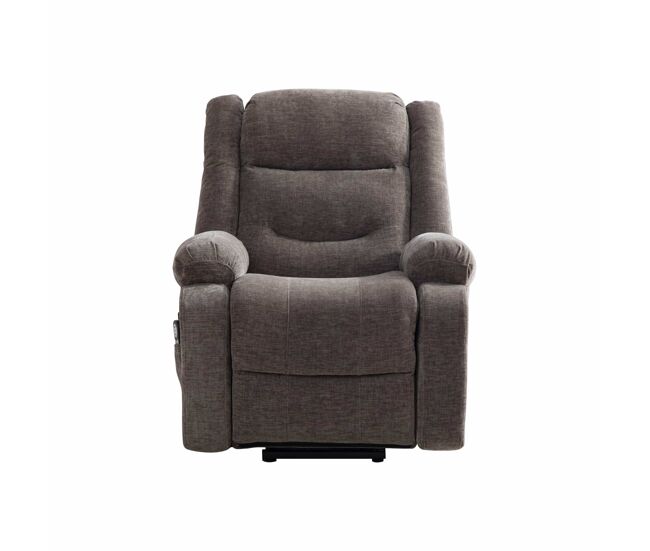 Sillón relax eléctrico - multifunción con ayuda para levantarse, masaje y calor, respaldo y reposapiés eléctricos ajustables, bolsillos laterales -