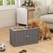 Comedero para Perro MDF, Acero Inoxidable PawHut Comedero para Perro MDF, Acero Inoxidable PawHut Gris