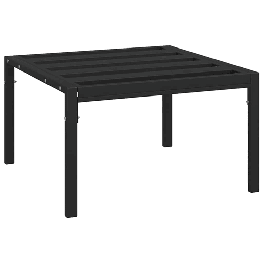 Mesa de Centro, Mesa baixa, para jardim 60x60x35 cm aço preto