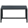 Mesa de Centro, Mesa baixa, 70x40x38 cm vime PE preto