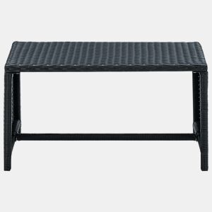 Mesa de Centro, Mesa baixa, 70x40x38 cm vime PE preto