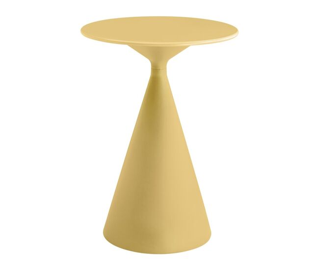 Mesa alta de bistró para jardín de 80 cm <> - amarilla