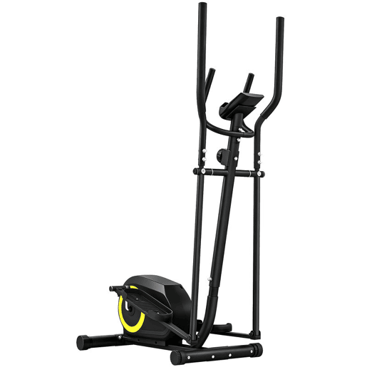 SPORTNOW Bicicleta Elíptica para Casa Máquina Elíptica Silenciona com Bluetooth Compatível com App Resistência Ajustável em 8 Níveis Ecrã LCD e Sensor de Pulso Rodas Capacidade de Carga 120 kg 100x52x153 cm Preto e Amarelo SPORTNOW Bicicleta Elíptica para Casa Máquina Elíptica Silenciona com Bluetooth Compatível com App Resistência Ajustável em 8 Níveis Ecrã LCD e Sensor de Pulso Rodas Capacidade de Carga 120 kg 100x52x153 cm Preto e Amarelo