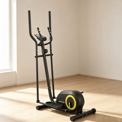 SPORTNOW Bicicleta Elíptica para Casa Máquina Elíptica Silenciona com Bluetooth Compatível com App Resistência Ajustável em 8 Níveis Ecrã LCD e Sensor de Pulso Rodas Capacidade de Carga 120 kg 100x52x153 cm Preto e Amarelo SPORTNOW Bicicleta Elíptica para Casa Máquina Elíptica Silenciona com Bluetooth Compatível com App Resistência Ajustável em 8 Níveis Ecrã LCD e Sensor de Pulso Rodas Capacidade de Carga 120 kg 100x52x153 cm Preto e Amarelo