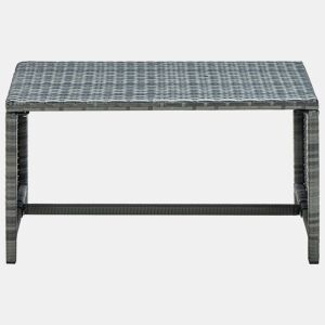 Mesa de Centro, Mesa baixa, 70x40x38 cm vime PE antracite