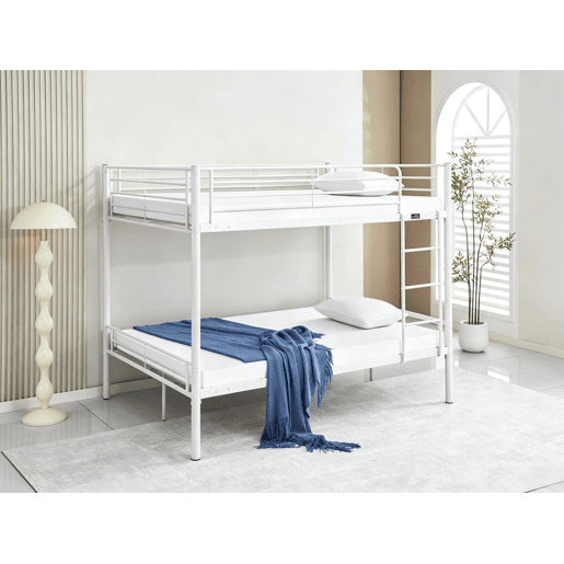 Beliche duplo Adam com estrado de molas - 140 x 190 cm - Branco