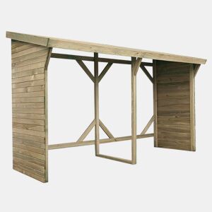 Abrigo de toras - 2,5 m² - 2,78 x 0,90 x 1,85 m - 5 Stères