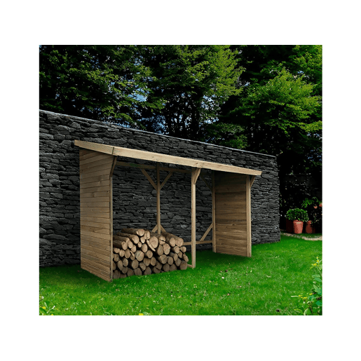 Abrigo de toras - 2,5 m² - 2,78 x 0,90 x 1,85 m - 5 Stères