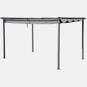 Pérgula com teto retrátil - 3 x 4 m - Antracite