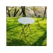 Mesa alta pliante en plástico Mesa alta pliante en plástico Blanco