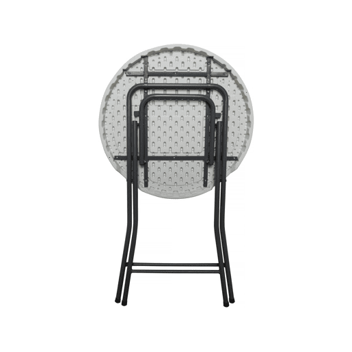 Mesa alta dobrável de plástico Ø 80 cm Lili - branco