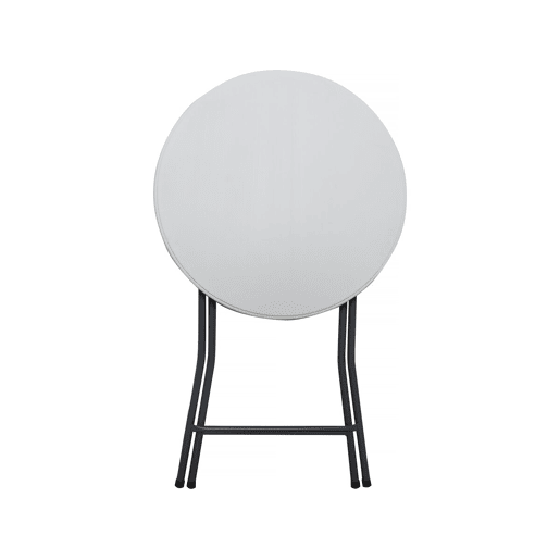 Mesa alta dobrável de plástico Ø 80 cm Lili - branco