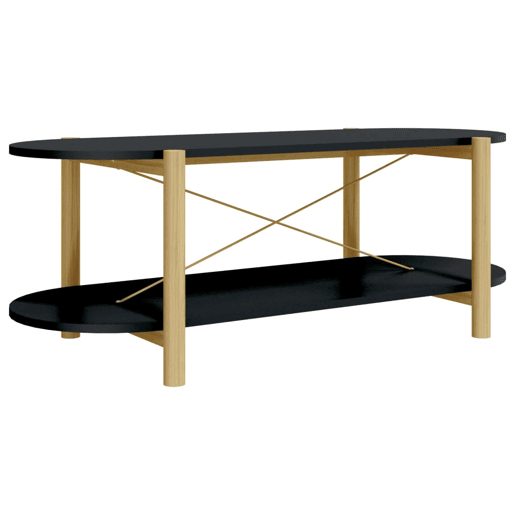 Mesa de Centro, Mesa baixa, 110x48x40 cm derivados de madeira preto