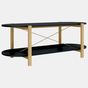 Mesa de Centro, Mesa baixa, 110x48x40 cm derivados de madeira preto