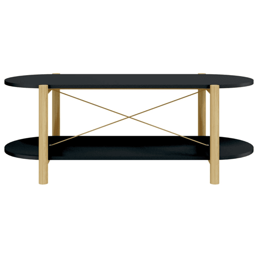 Mesa de Centro, Mesa baixa, 110x48x40 cm derivados de madeira preto