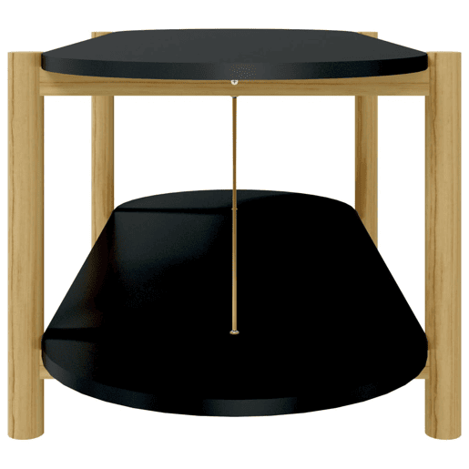 Mesa de Centro, Mesa baixa, 110x48x40 cm derivados de madeira preto