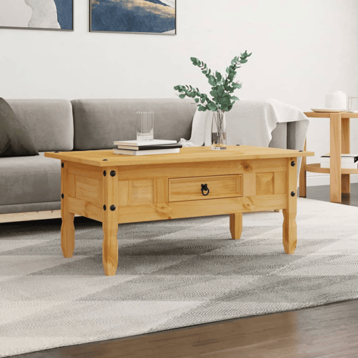 Mesa de Centro, Mesa baixa, Corona Range em pinho mexicano 100x55x44 cm