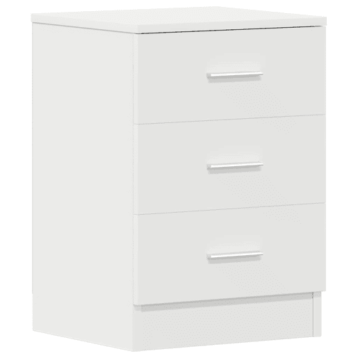 Soluna Home - Mesitas De Noche Madera Blanco Madera 38 x 35 x 56 cm