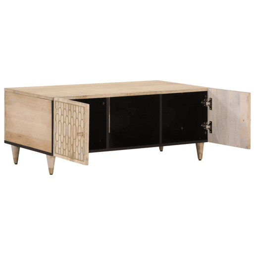 Mesa de Centro, Mesa baixa, 100x54x40 cm madeira de mangueira maciça