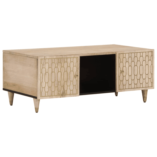 Mesa de Centro, Mesa baixa, 100x54x40 cm madeira de mangueira maciça