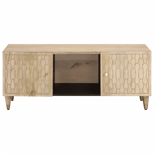 Mesa de Centro, Mesa baixa, 100x54x40 cm madeira de mangueira maciça