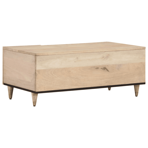 Mesa de Centro, Mesa baixa, 100x54x40 cm madeira de mangueira maciça