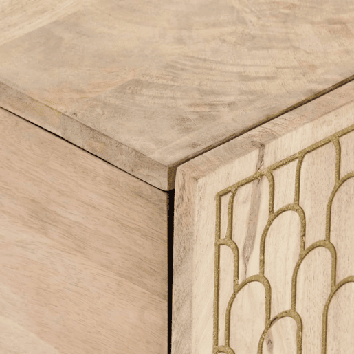 Mesa de Centro, Mesa baixa, 100x54x40 cm madeira de mangueira maciça