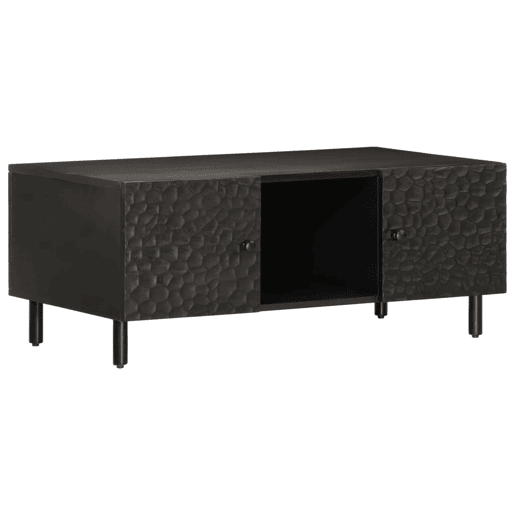Mesa de Centro, Mesa baixa, 100x54x40 cm madeira de mangueira maciça preto