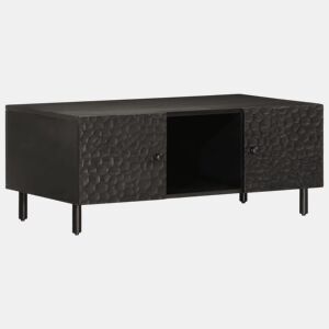 Mesa de Centro, Mesa baixa, 100x54x40 cm madeira de mangueira maciça preto