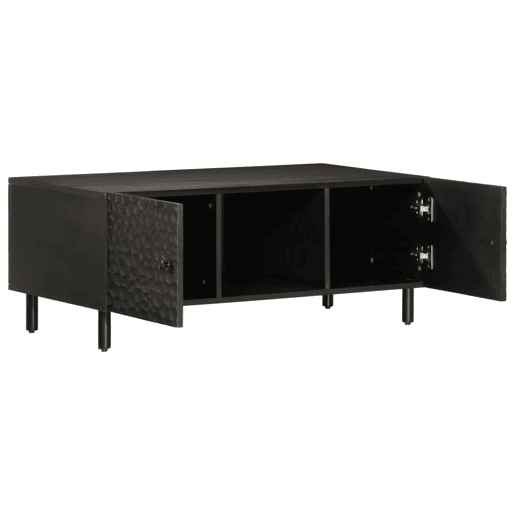 Mesa de Centro, Mesa baixa, 100x54x40 cm madeira de mangueira maciça preto