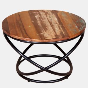 Mesa de Centro, Mesa baixa, 60x60x40 cm madeira reciclada maciça