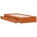 Estructura de cama individual para adultos 95x205 Estructura de cama individual para adultos 95x205 Marrón