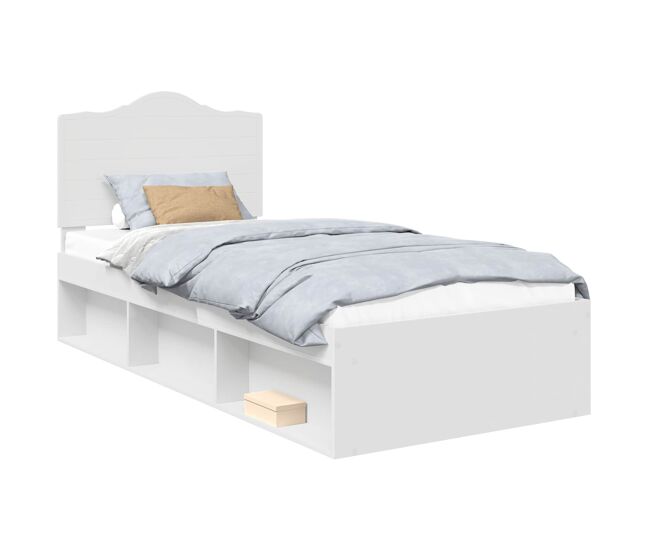 Estructura de cama individual para adultos - 100 x 200 cm madera de pino macizo