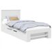 Estructura de cama individual para adultos Estructura de cama individual para adultos Blanco