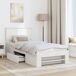 Estructura de cama individual para adultos Estructura de cama individual para adultos Blanco