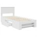 Estructura de cama individual para adultos Estructura de cama individual para adultos Blanco