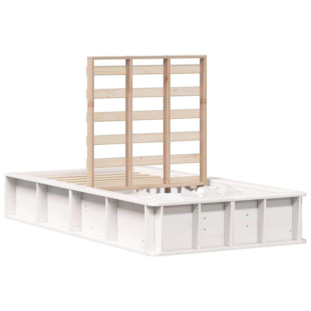 Estructura de cama individual para adultos - 90 x 190 cm madera de pino macizo