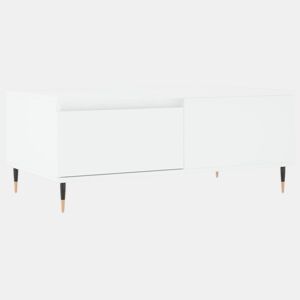 Mesa de Centro, Mesa baixa, 90x50x36,5 cm derivados de madeira branco