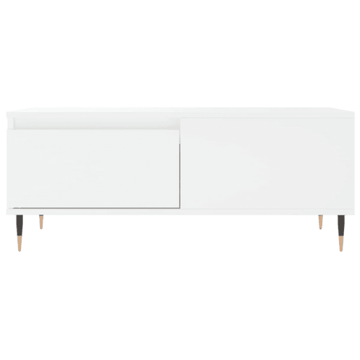 Mesa de Centro, Mesa baixa, 90x50x36,5 cm derivados de madeira branco