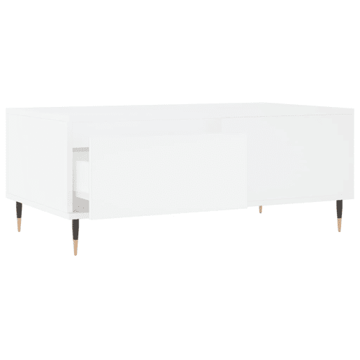 Mesa de Centro, Mesa baixa, 90x50x36,5 cm derivados de madeira branco