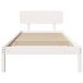 Estructura de cama individual para adultos Estructura de cama individual para adultos Blanco