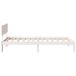 Estructura de cama individual para adultos Estructura de cama individual para adultos Blanco