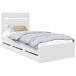 Estructura de cama individual para adultos Estructura de cama individual para adultos Blanco