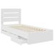 Estructura de cama individual para adultos Estructura de cama individual para adultos Blanco