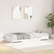 Estructura de cama individual para adultos Estructura de cama individual para adultos Blanco