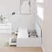 Estructura de cama individual para adultos Estructura de cama individual para adultos Blanco