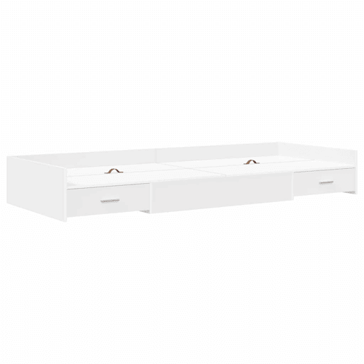 Estrutura de cama de solteiro para adultos Branco 70 x 190 cm Madeira processada