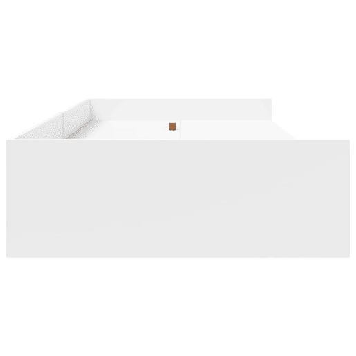 Estrutura de cama de solteiro para adultos Branco 70 x 190 cm Madeira processada